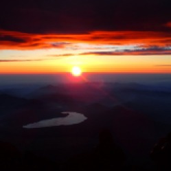 Sunrise from the summit